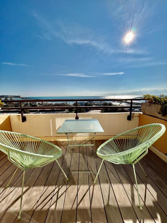 Superbe T2 Avec Terrasse Et Vue Su Mer Quartier Des Quilles A Sète Extérieur photo